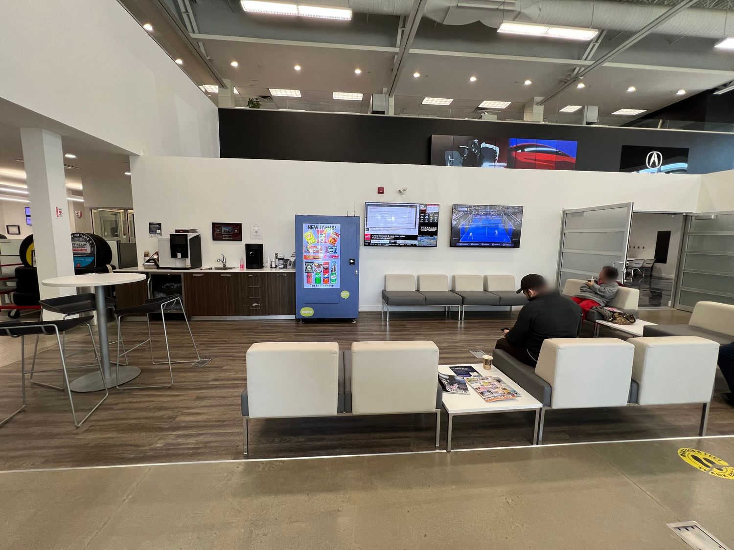 Conte Vending machine in a dealership waiting area